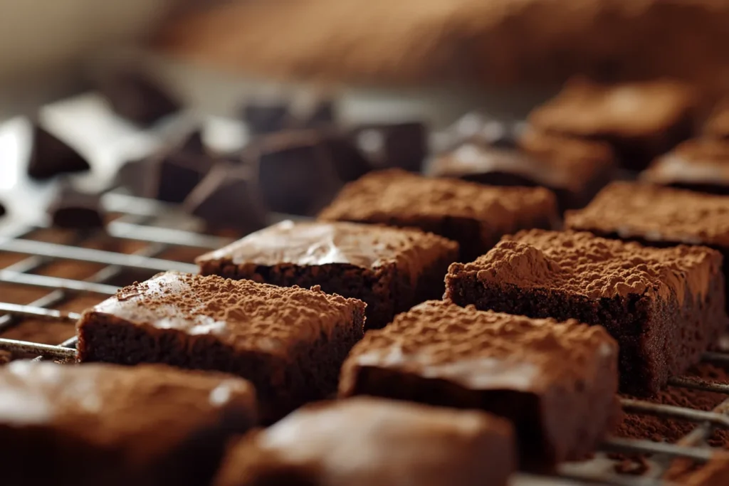 Low Calorie Brownies: Guilt-Free Indulgence with Delicious Recipes 3 Brownie batter baking inside a preheated oven