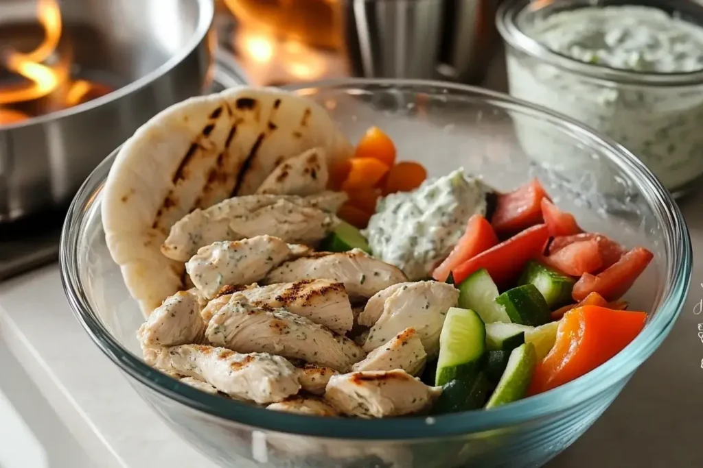 Step-by-Step Greek Chicken Gyro Preparation