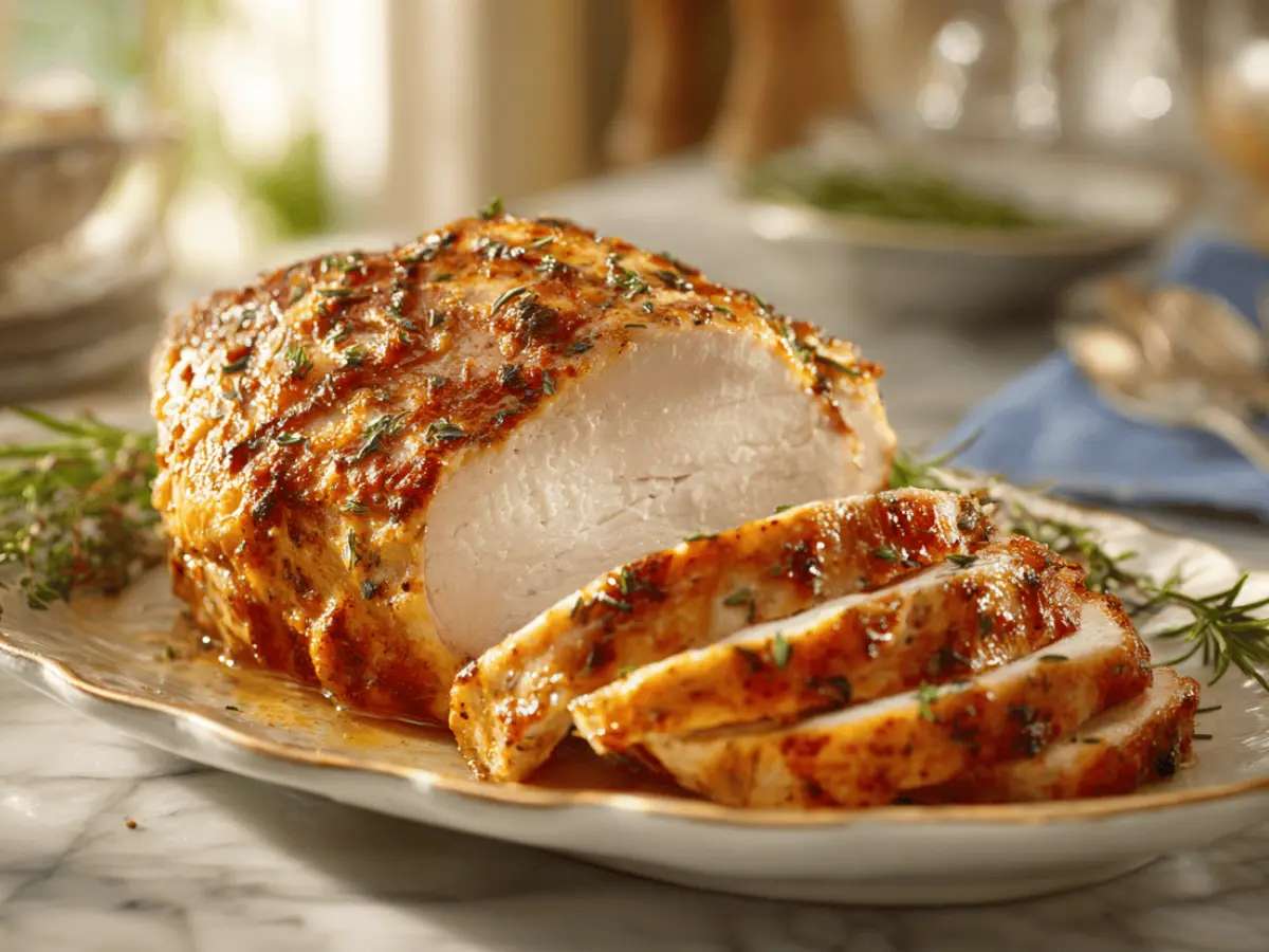 Crockpot Turkey Breast Recipe: The Ultimate Juicy Slow Cooker Secret 5 Juicy crockpot turkey breast recipe sliced and arranged on a bright marble surface