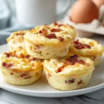starbucks copycat egg bites served on a plate with creamy texture