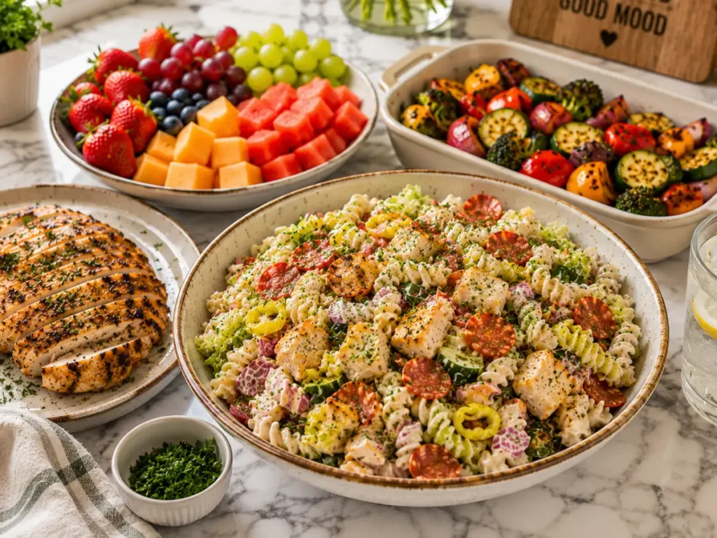 High Protein Grinder Pasta Salad: Ultimate Healthy Italian Lunch for Meal Prep 4 Healthy serving idea with high protein grinder pasta salad