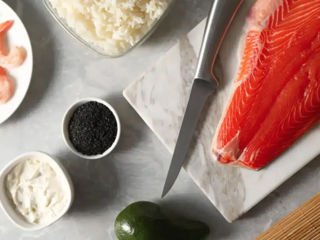 Spicy Salmon Crispy Rice – A Flavor-Packed Appetizer You’ll Crave 2 Sushi rice, salmon, sriracha, mayonnaise, avocado, and seasonings arranged for crispy rice