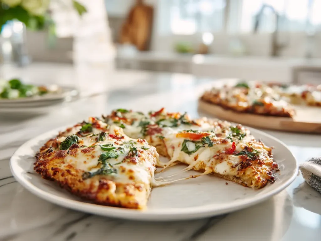 Chicken Crust Pizza: Ultimate High Protein Recipe for Easy Weeknight Meals 4 Serving homemade chicken crust pizza