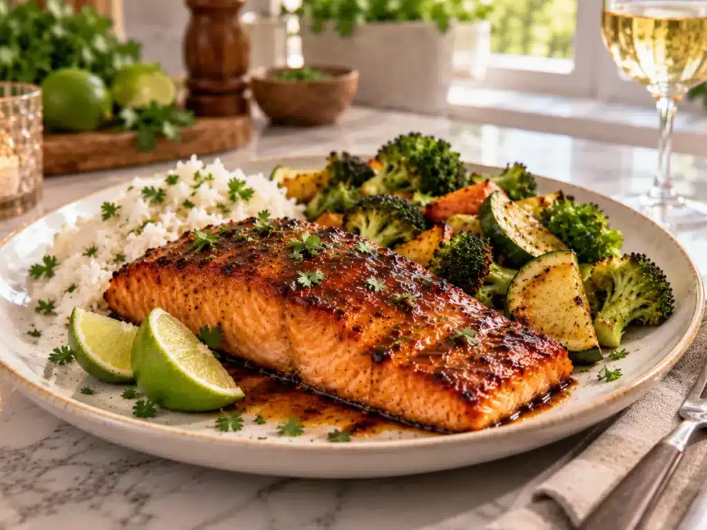 bourbon salmon serving ideas