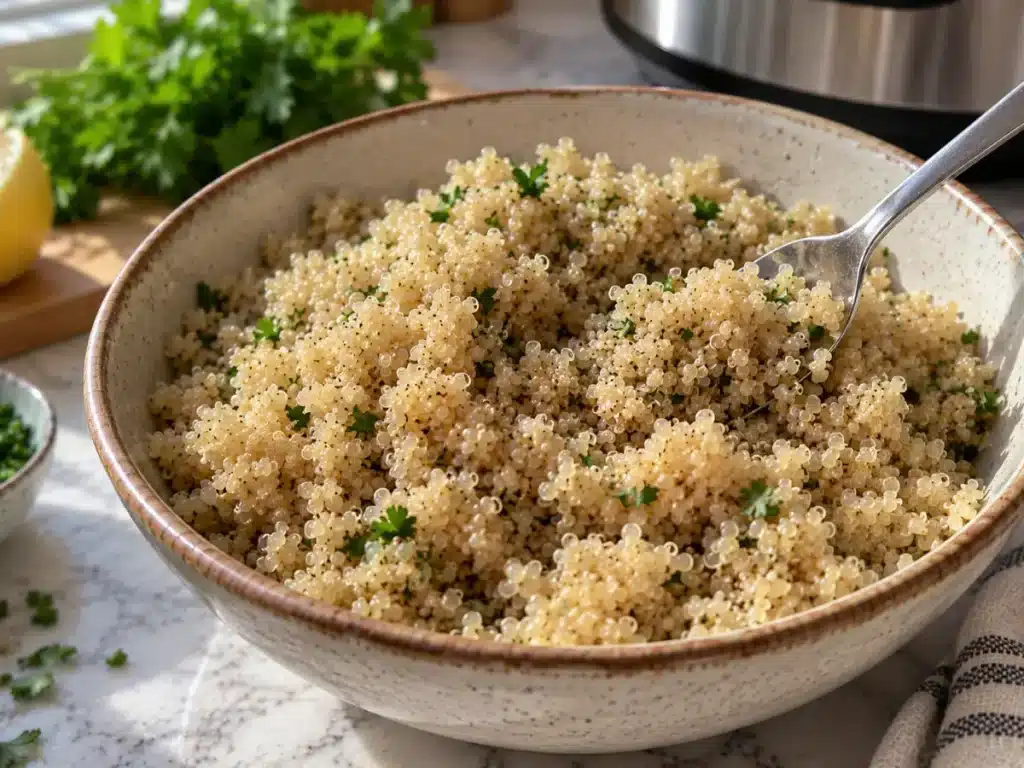 Instant Pot Quinoa Recipe: Easy, Fluffy and Reliable 4 Tender fluffy quinoa with separate grains after pressure cooking